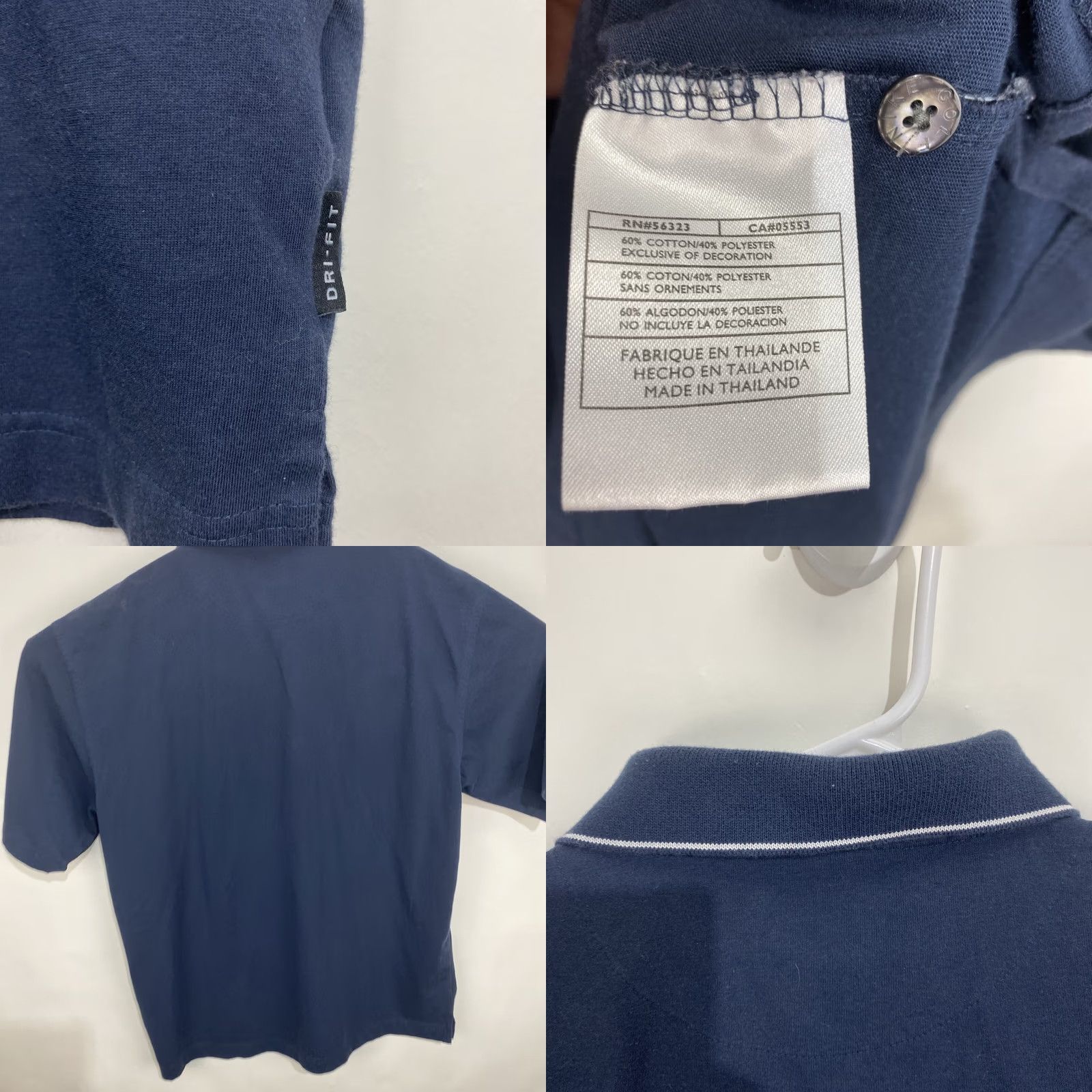 Nike Nike Golf Polo Shirt Short Sleeve Mens Dri-Fit Navy Blue M Regular Size US M / EU 48-50 / 2 - 8 Thumbnail