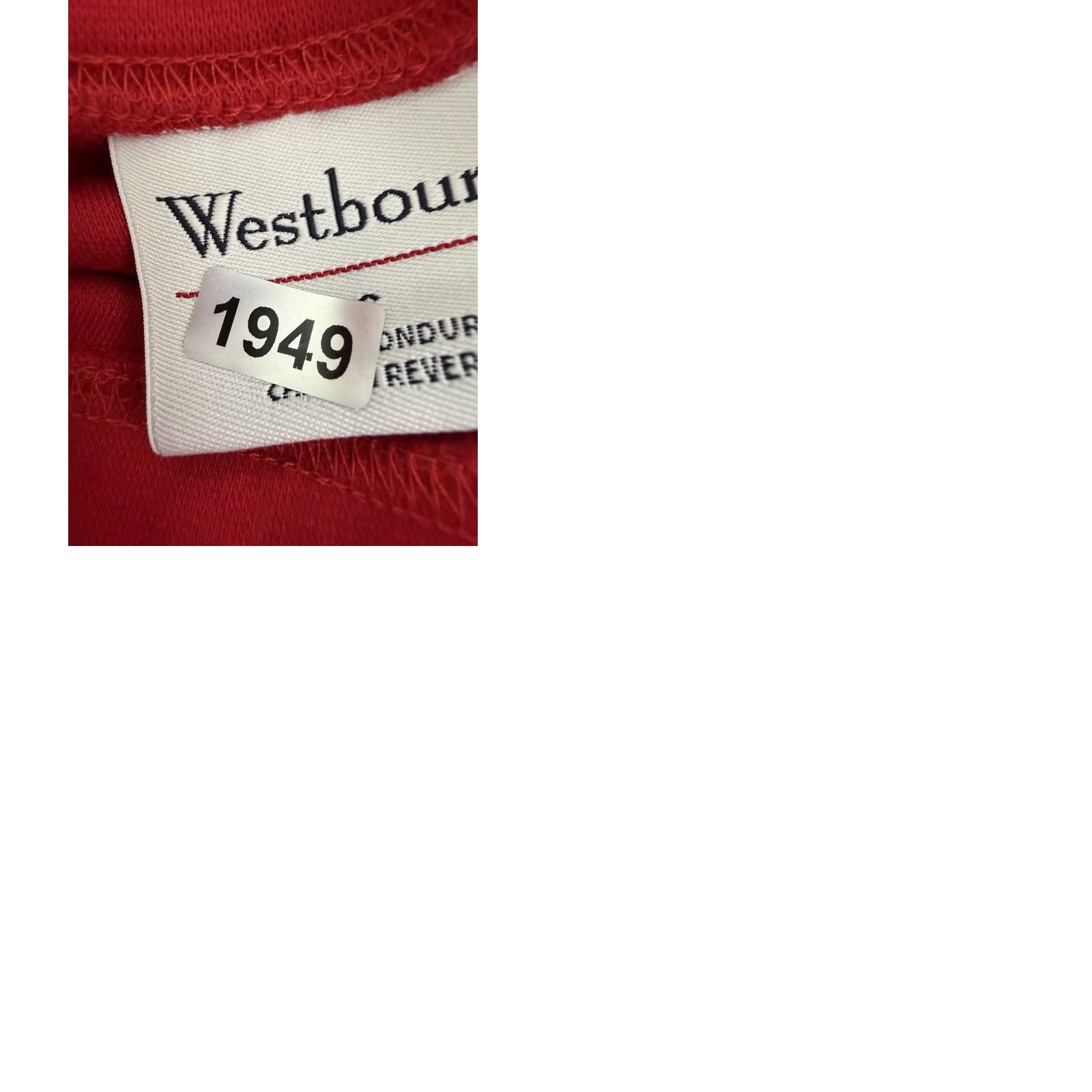 Vintage VINTAGE Westbound Shirt Women XS? 90s Long Sleeve Turtleneck Red Cotton Knit Minimal Retro Size S / US 4 / IT 40 - 9 Thumbnail