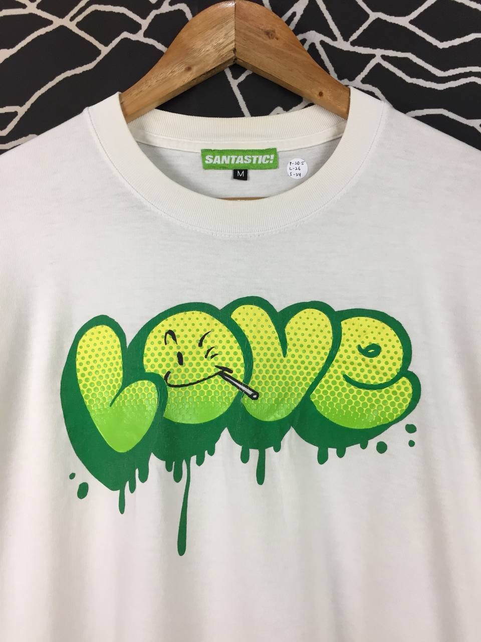 Japanese Brand Santastic Japan Graffiti Love Bubble Letter Long Sleeve Tee Size US M / EU 48-50 / 2 - 3 Thumbnail