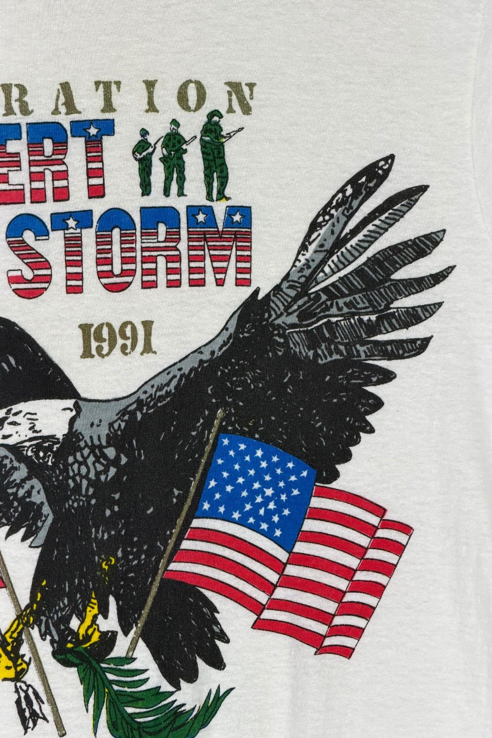Hanes 1991 Operation Desert Storm USA Eagle Graphic Tee Hanes M Size US S / EU 44-46 / 1 - 8 Thumbnail