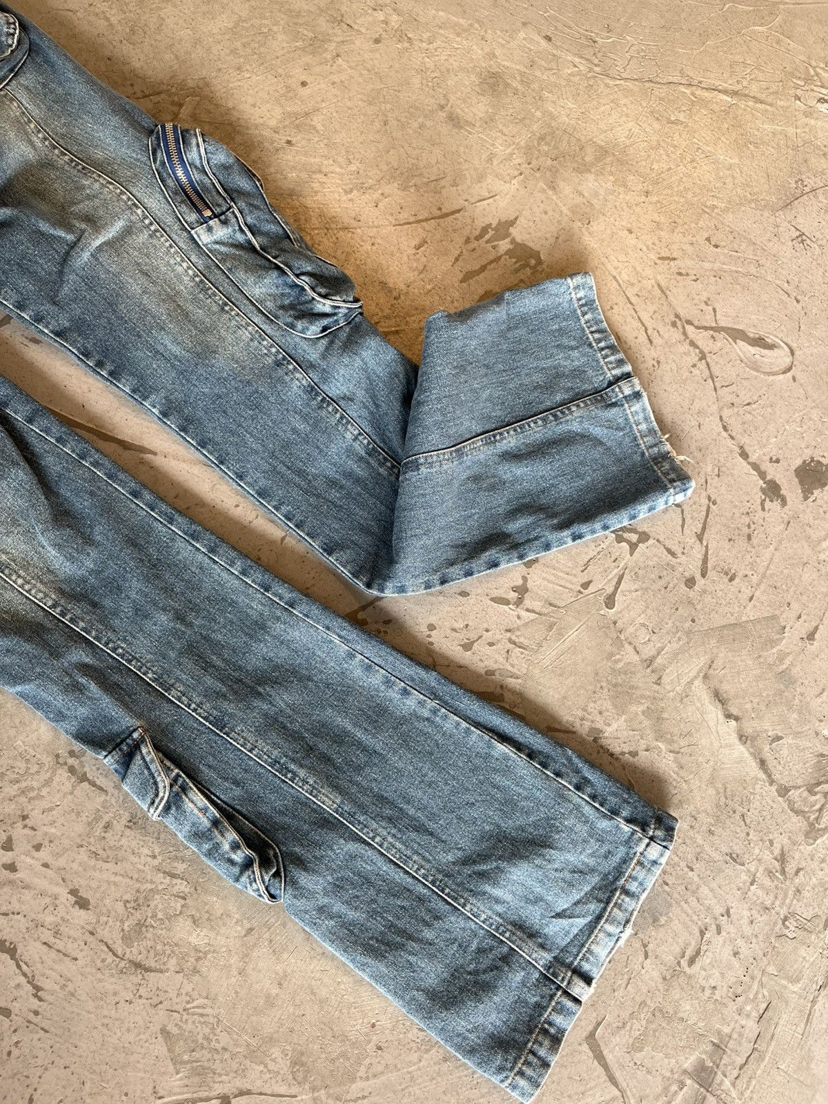 Japanese Brand LAV cargo flared leg jeans with style LGB,if six was nine Size US 32 / EU 48 - 5 Thumbnail