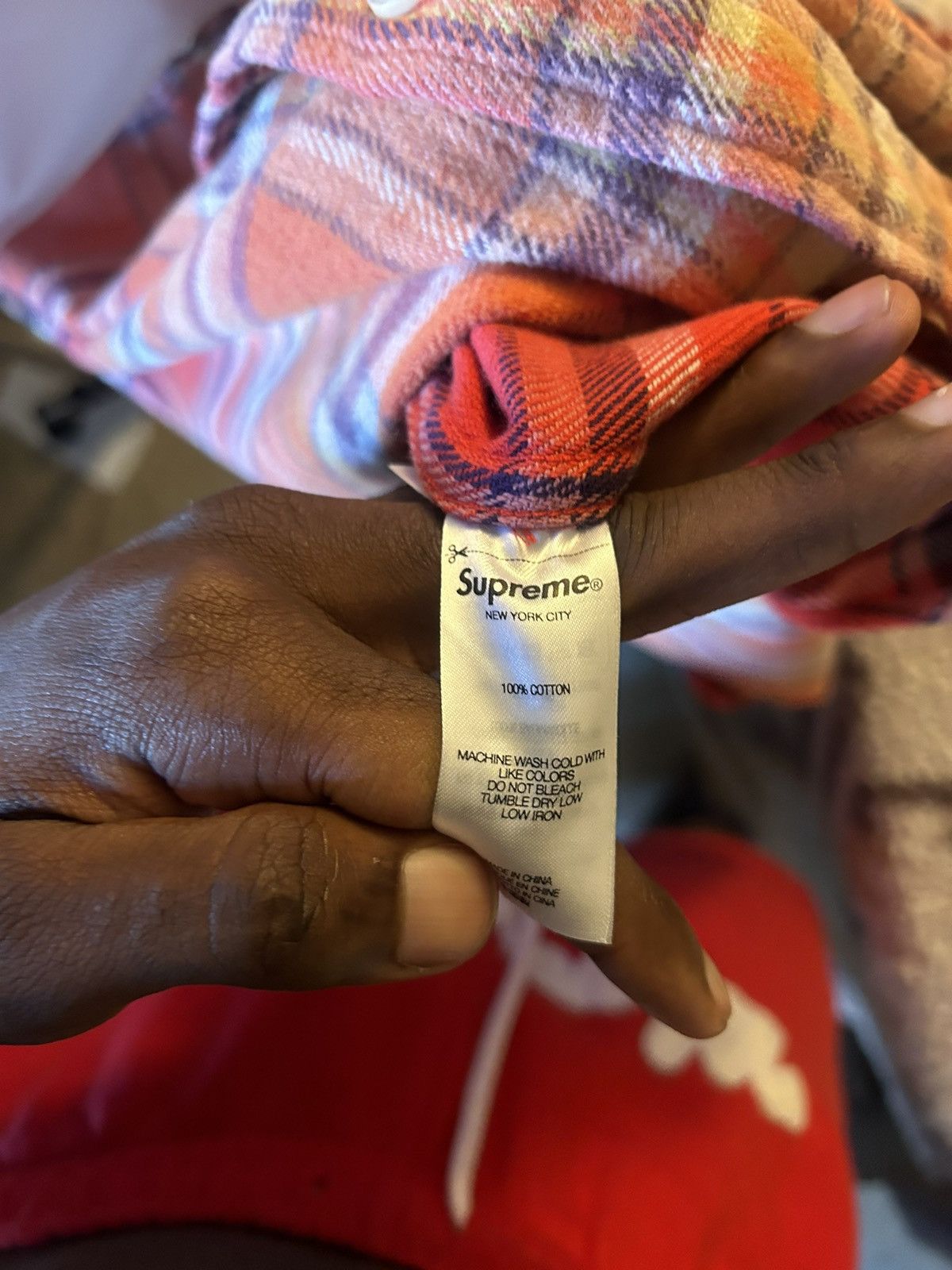Supreme Supreme Old English Flannel shirt “orange” Size US L / EU 52-54 / 3 - 4 Thumbnail