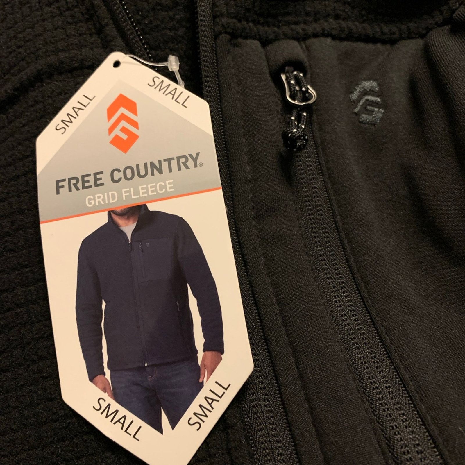 Free Country Free Country Men Small Fleece Jacket Black Lightweight NEW Size US S / EU 44-46 / 1 - 7 Thumbnail