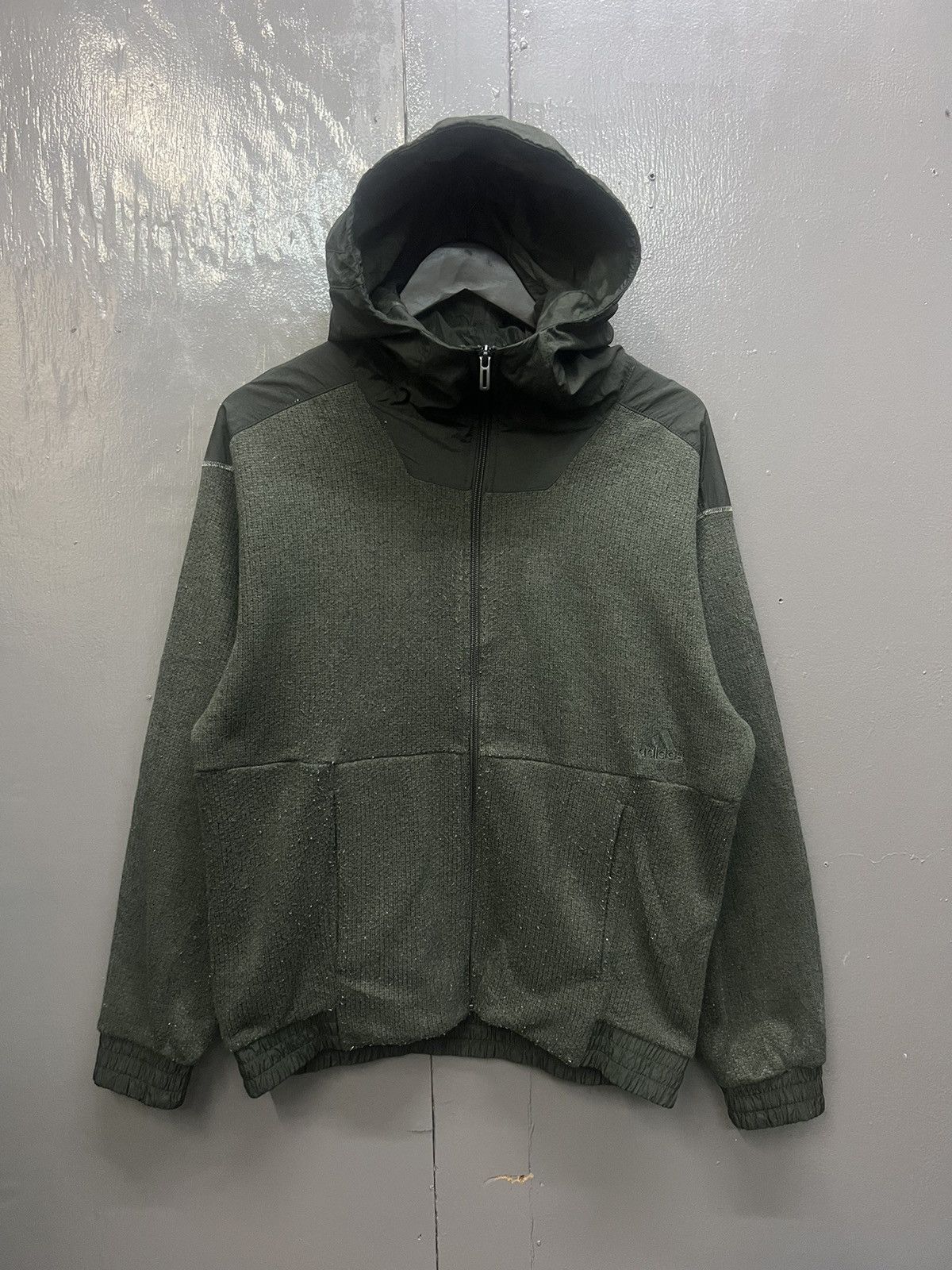 Adidas Adidas Three Stripe Hybrid Hoodies Size US M / EU 48-50 / 2 - 1 Thumbnail