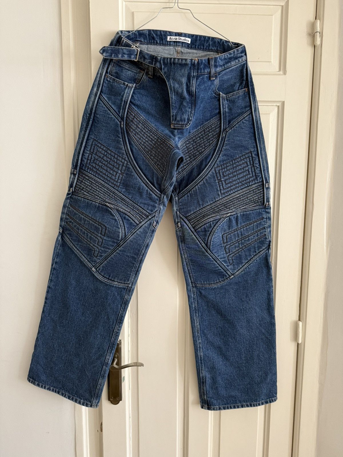 Acne Studios Acne Studios Panelled Embroidered Padded Denim Size US 28 / EU 44 - 1 Thumbnail