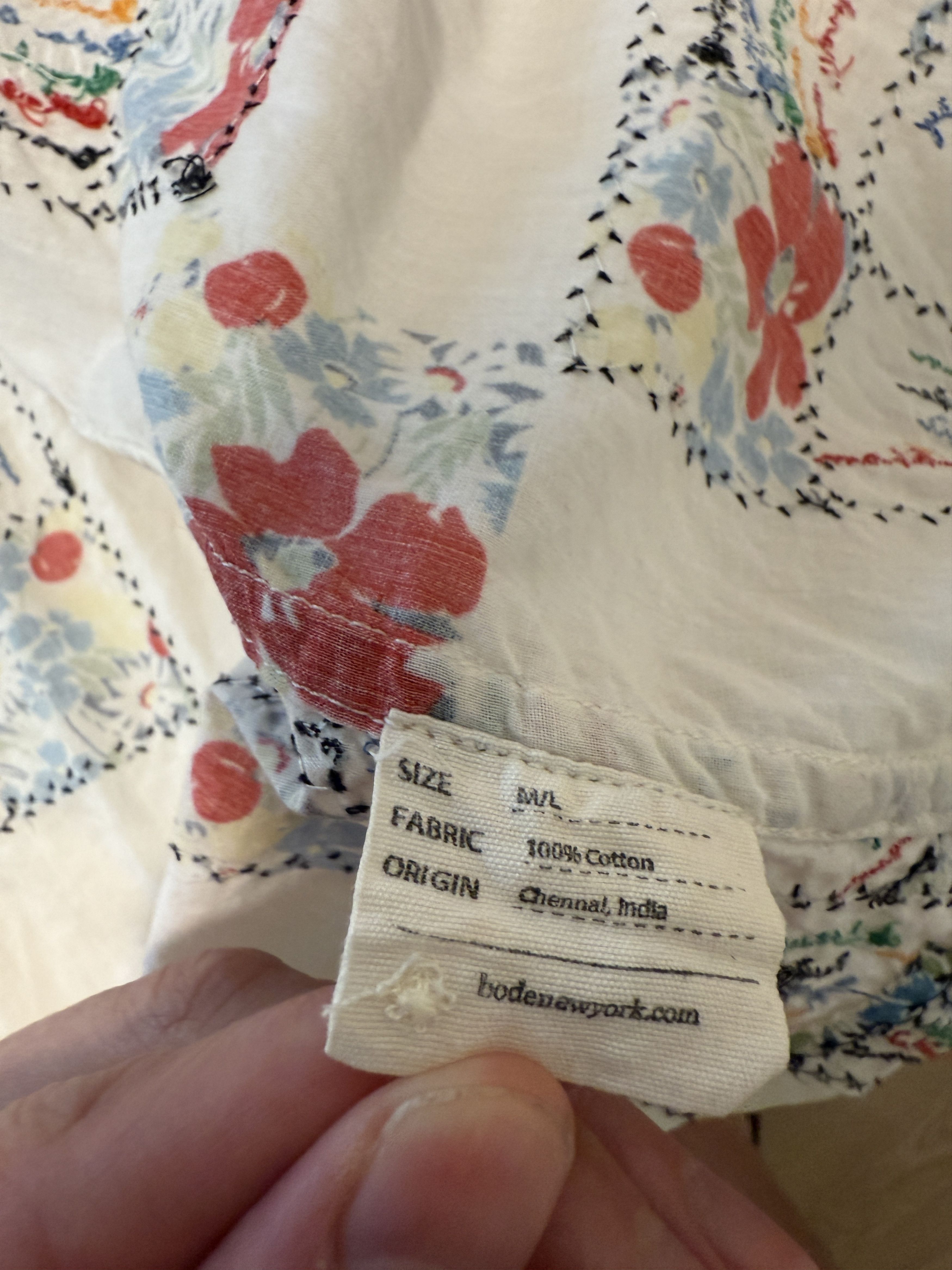 Bode Bode Micro Signature Stitch Shirt M/L - 2022 Season Size US M / EU 48-50 / 2 - 3 Thumbnail