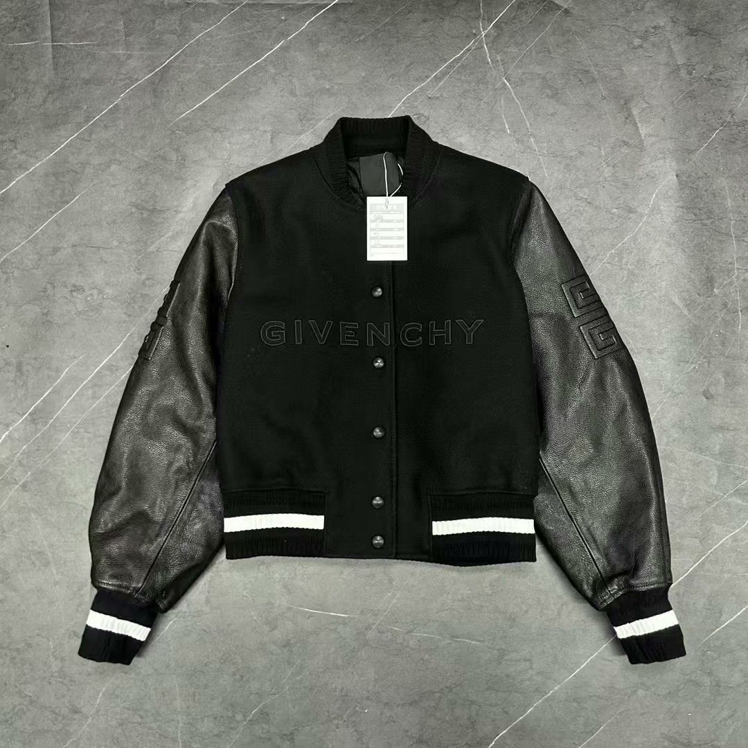 Givenchy givenchy leather sleeve baseball jacket size 36 Size US S / EU 44-46 / 1 - 1 Thumbnail