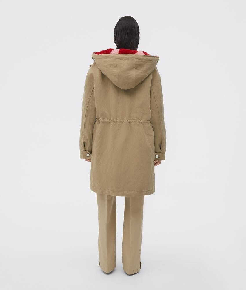 Bottega Veneta o1n1vont1224 Parka in Burlap Size S / US 4 / IT 40 - 2 Thumbnail