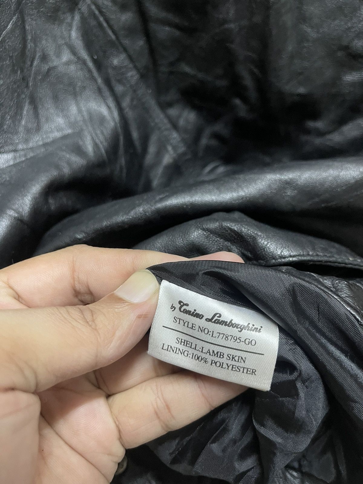 Lamborghini × Tonino Lamborghini × Vintage VINTAGE LAMBORGHINI LAMBSKIN BLACK LEATHER Size US M / EU 48-50 / 2 - 5 Thumbnail