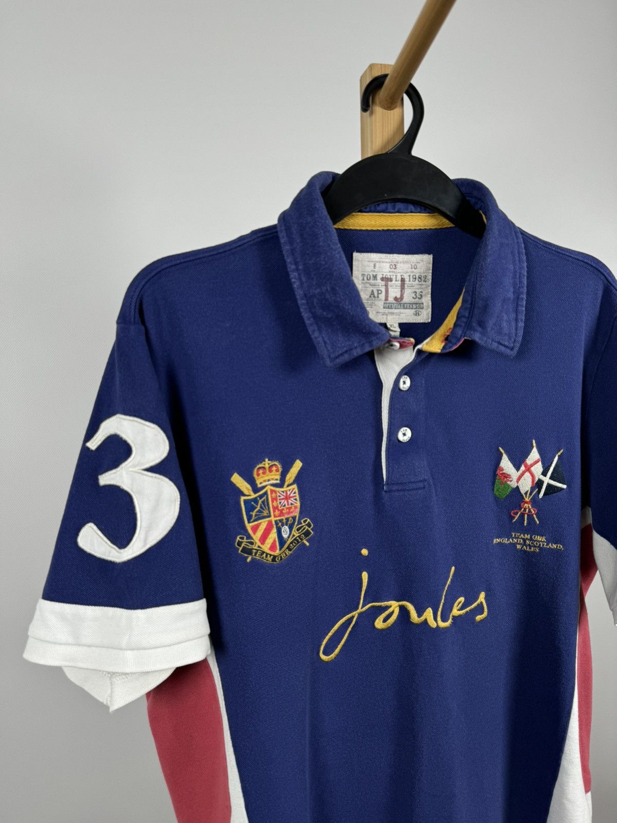Vintage Vintage Tom Joule Great Britain Team 3 Ralph style Polo Size US XL / EU 56 / 4 - 3 Thumbnail