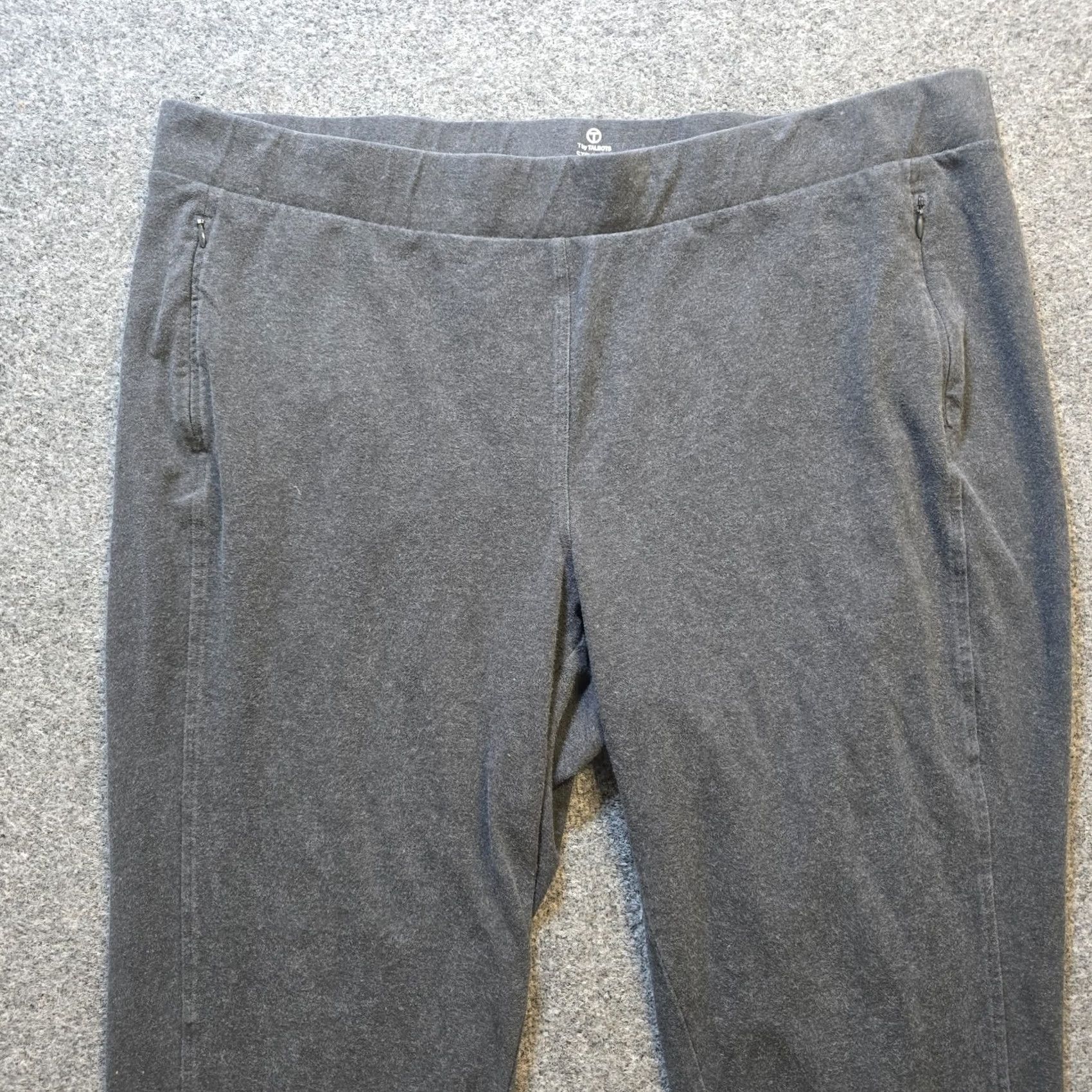 Talbots Talbots Pants Womens 3X Gray Straight Leg Pull On Sweatpants Casual Caplane? Size 40" / US 18 - 3 Thumbnail