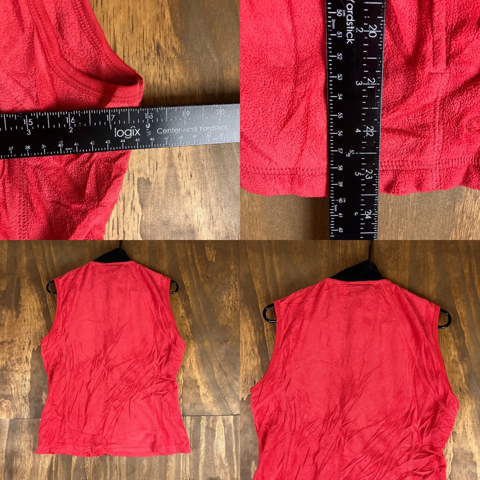 Vintage Gander Mtn Womens Vest Jacket Red Fleece Full Zip Open Pockets Medium Sleeveless MTN Vest Womens Red Fleece Full Zip Size M / US 6-8 / IT 42-44 - 8 Thumbnail