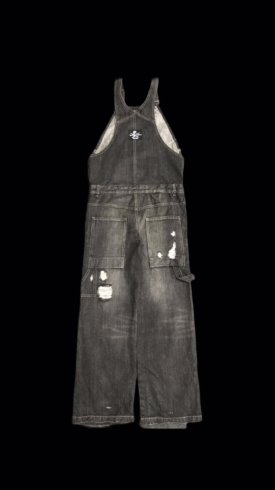 Japanese Brand OVA5 Deorart Japan Punk Street Jeans Distressed Overall Size US 37 - 2 Thumbnail