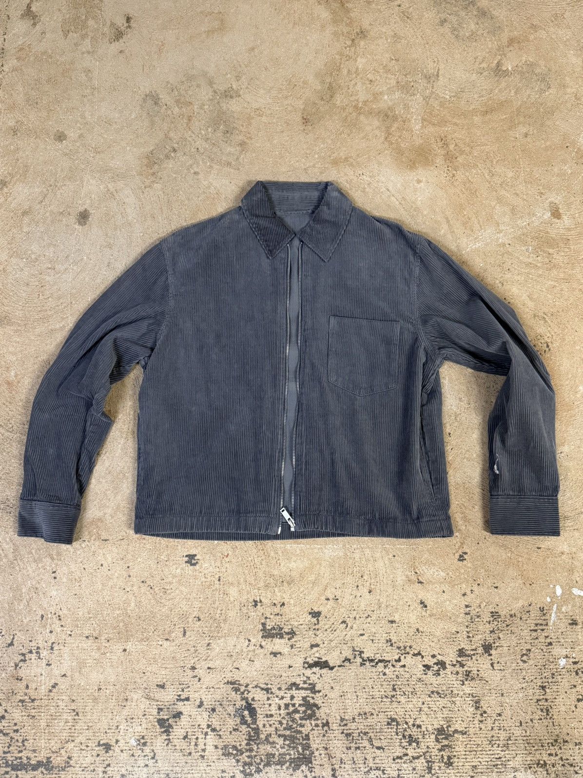 Uniqlo Grey Corduroy Jacket (X-SMALL) Size US XS / EU 42 / 0 - 1 Thumbnail