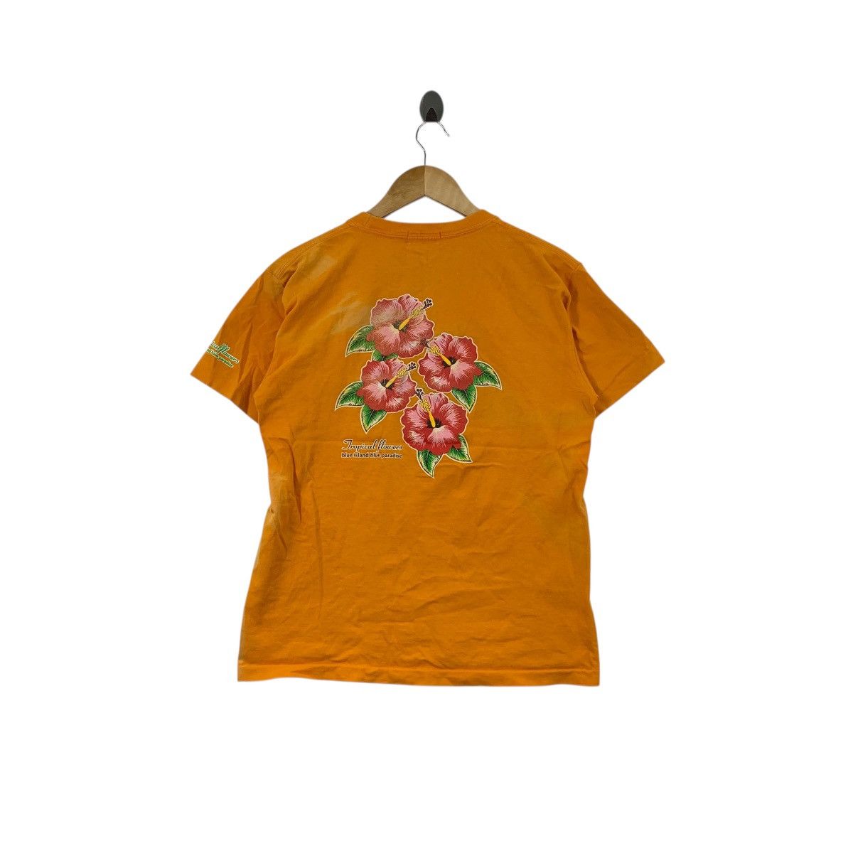 Vintage Vintage 90’ TROPICAL FLOWERS Paradise Island Thrashed Tee Size US M / EU 48-50 / 2 - 6 Thumbnail