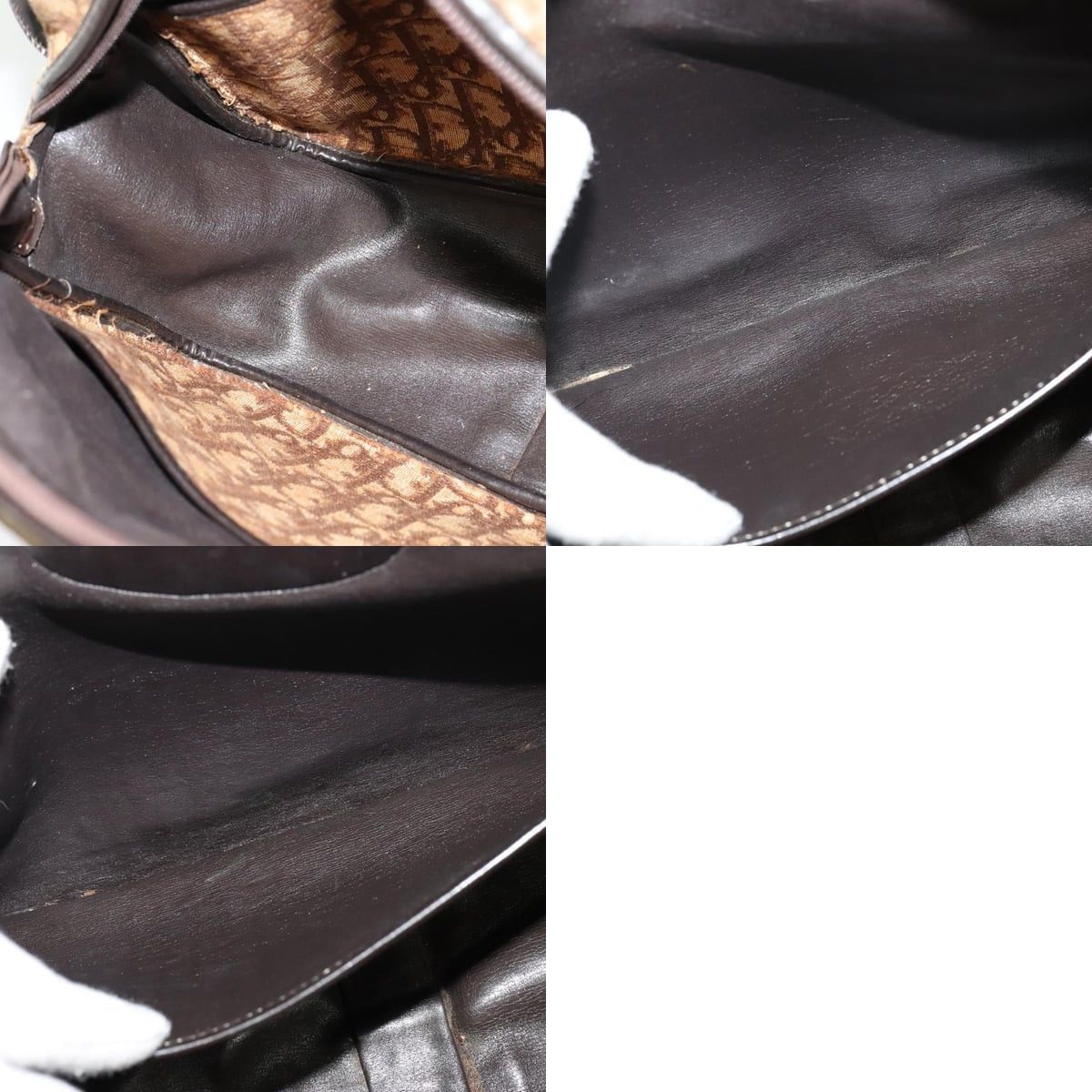 Dior DIOR Trotter Canvas Shoulder Bag Brown Size ONE SIZE - 12 Thumbnail