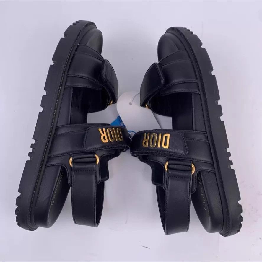 Dior Dior Dioract Black Velcro Sandals 39 EU Size US 8.5 / IT 38.5 - 2 Thumbnail