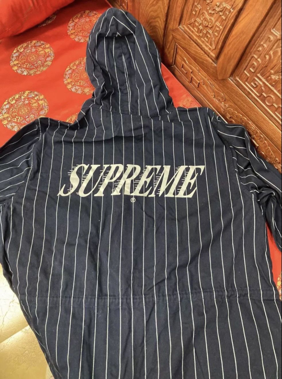Supreme Supreme stripe Work coat Jacket Size US XL / EU 56 / 4 - 2 Thumbnail