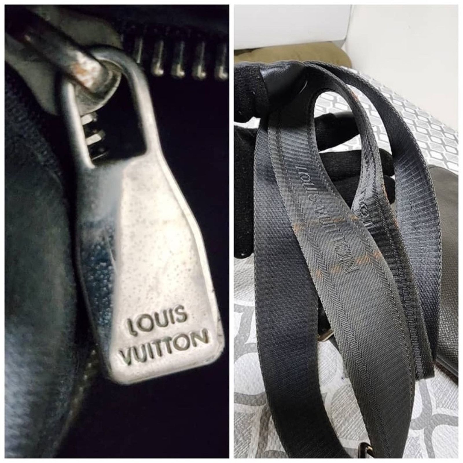 Louis Vuitton Authentic Louis Vuitton Taiga Viktor Messenger Bag Black Size ONE SIZE - 3 Thumbnail