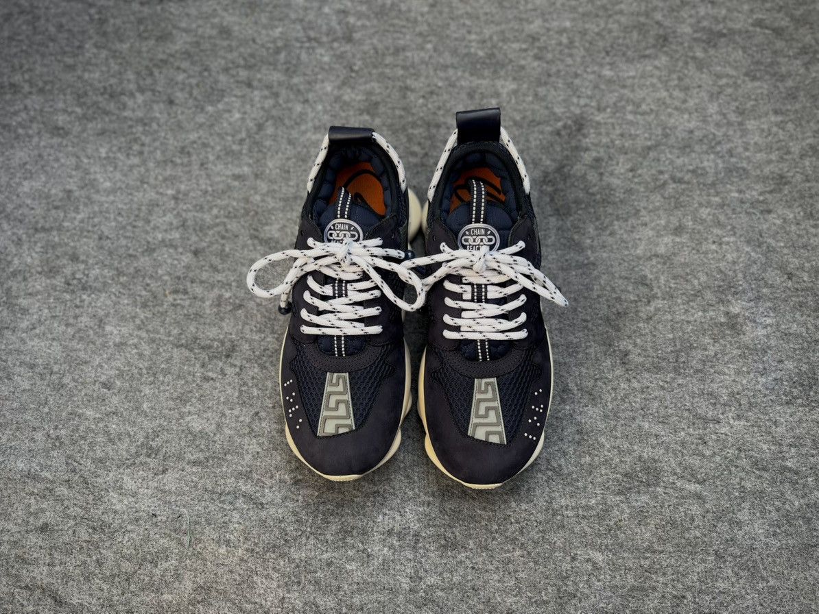 Versace Versace Chain Reaction 2 Navy Blue Sneakers Size US 7 / EU 40 - 3 Thumbnail