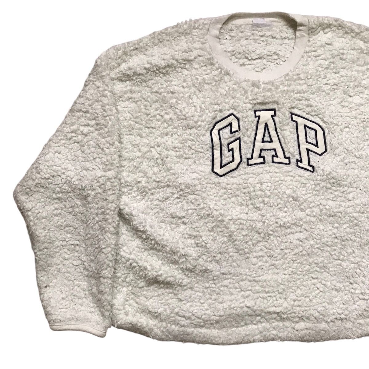 Gap × Vintage Vintage Gap Fur Fleece Cropped Jacket Size US L / EU 52-54 / 3 - 2 Thumbnail