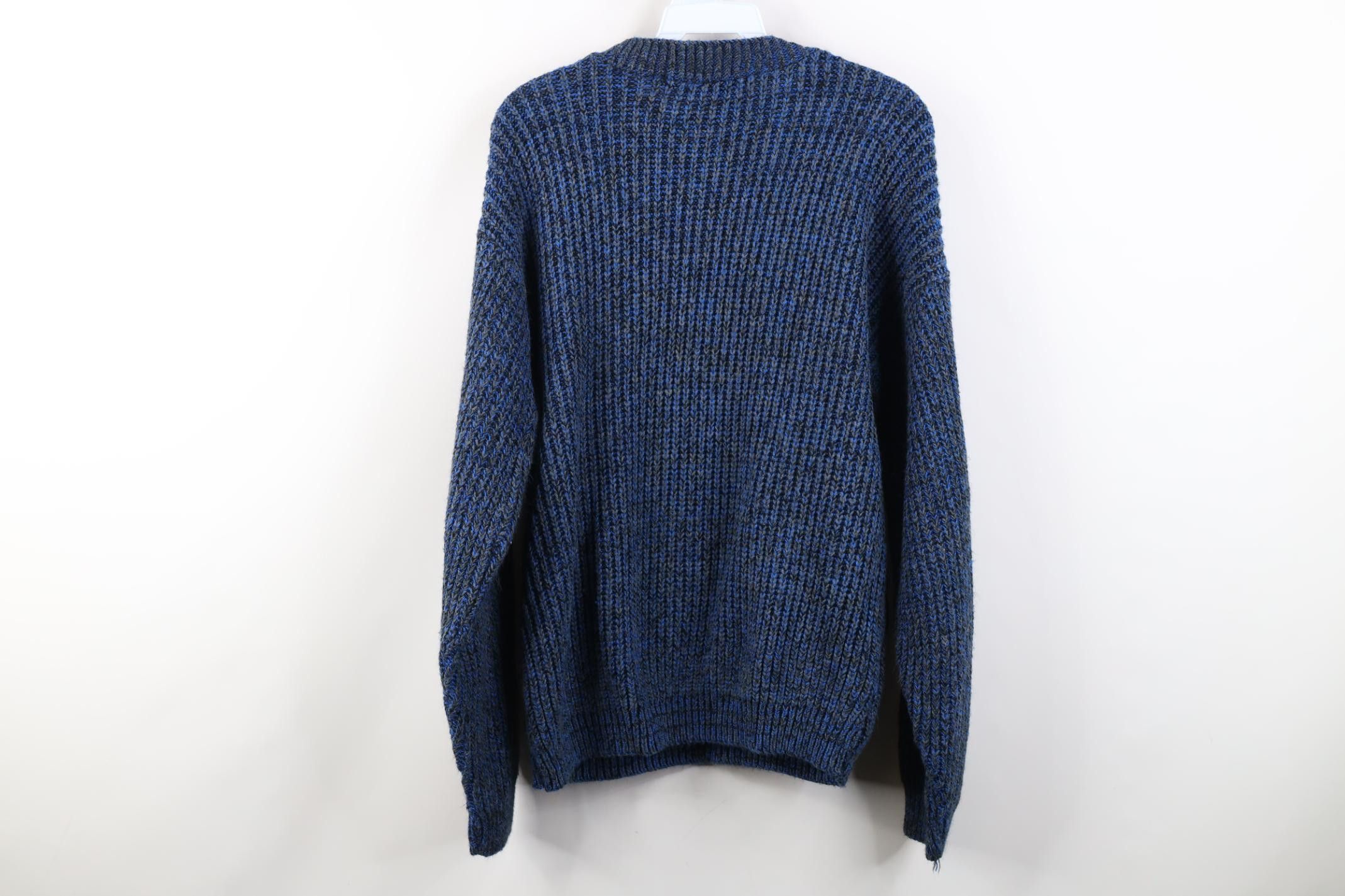 Vintage Vintage 90s Streetwear Ribbed Knit Crewneck Sweater USA Size M / US 6-8 / IT 42-44 - 7 Thumbnail
