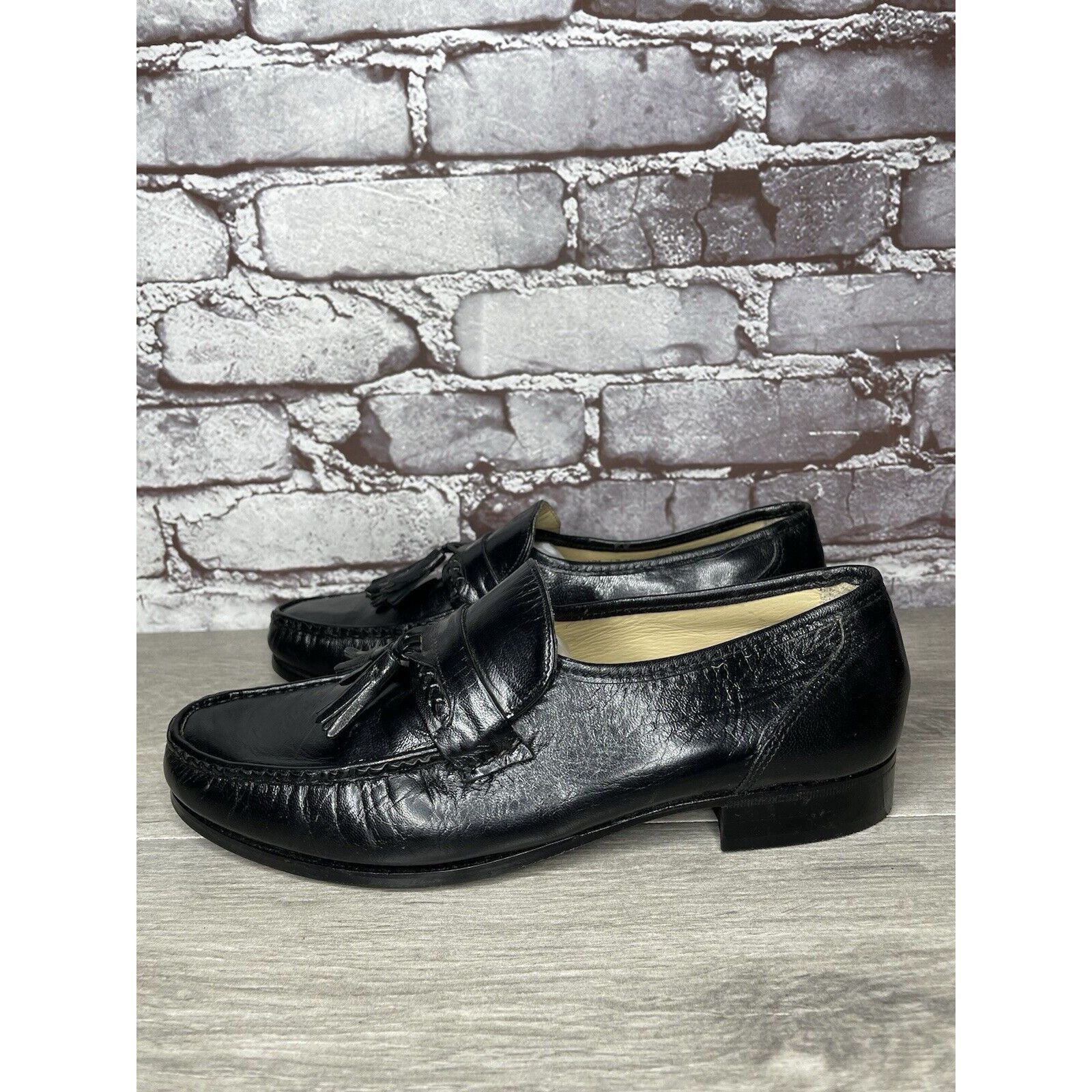 Nunn Bush Nunn Bush Black Leather Slip On Tassel Loafers Dress Shoes M Size US 7.5 / EU 40-41 - 14 Thumbnail