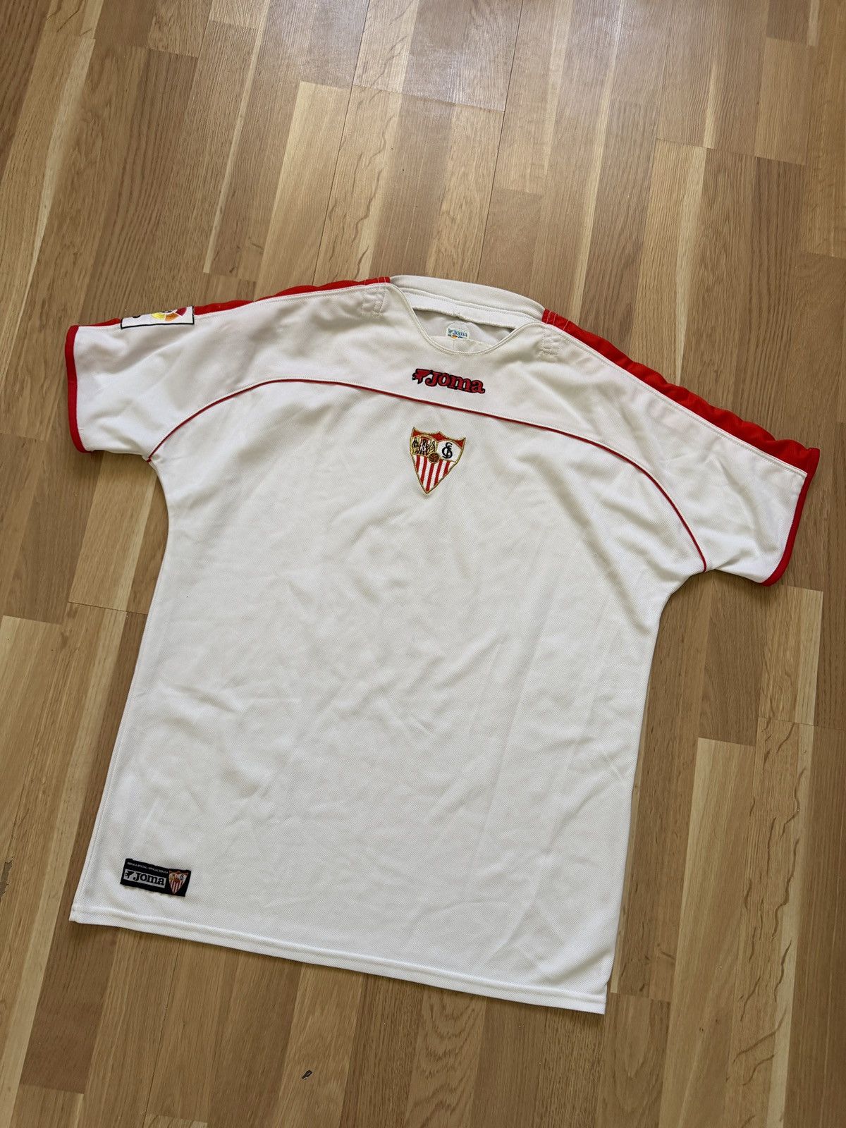 Joma SEVILLA SPAIN 2001 2002 HOME FOOTBALL SHIRT JERSEY CAMSETA Size US L / EU 52-54 / 3 - 2 Thumbnail