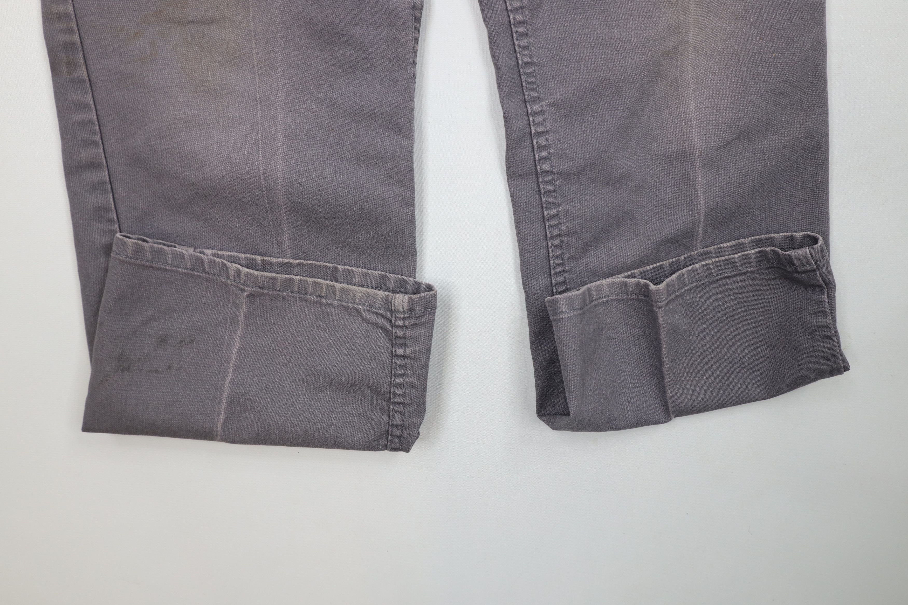 Vintage Vintage 70s Streetwear Wide Leg Canvas Denim Jeans Gray Size US 36 / EU 52 - 5 Thumbnail