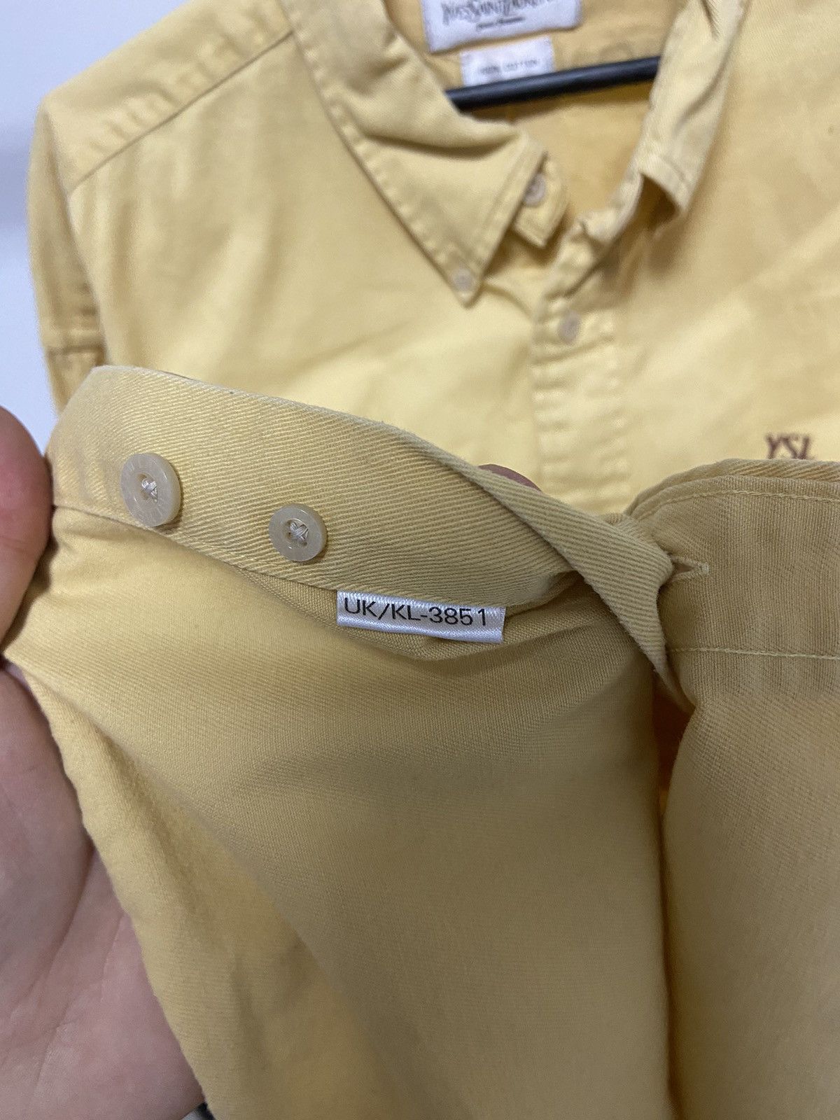Vintage × Yves Saint Laurent Yves Saint Laurent Vintage Button Ups Luxury Small Logo YSL Size US L / EU 52-54 / 3 - 9 Thumbnail