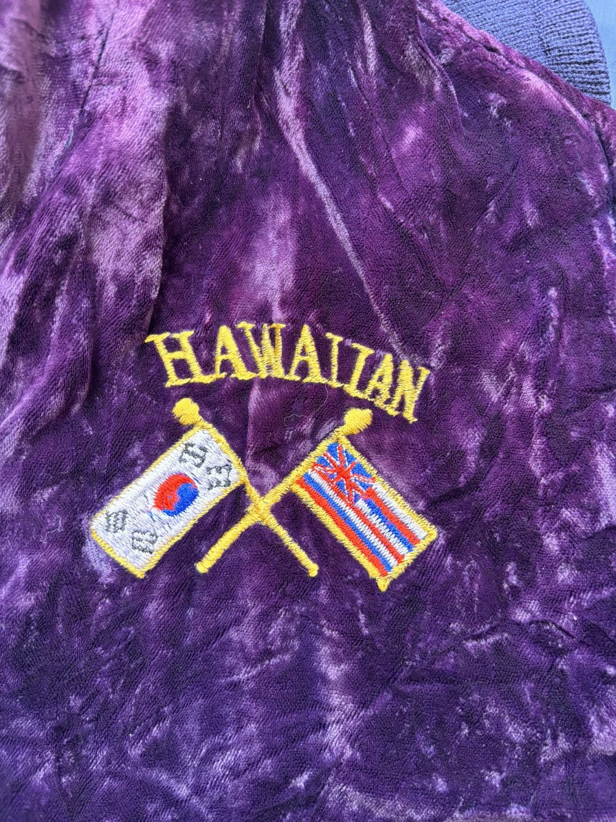 Vintage 1970s Korea Sukajan Velvet Bomber Jacket Size US M / EU 48-50 / 2 - 11 Thumbnail