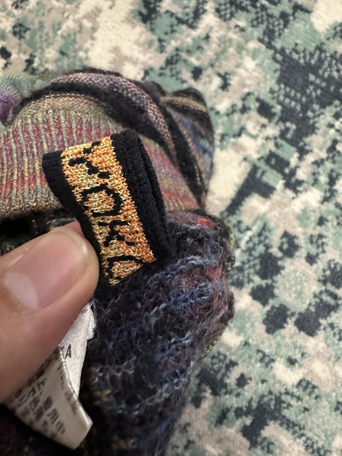 14th Addiction × Designer × Japanese Brand M & KYOKO MIXED WOOL KNITTED BEANIE HAT Size ONE SIZE - 8 Thumbnail
