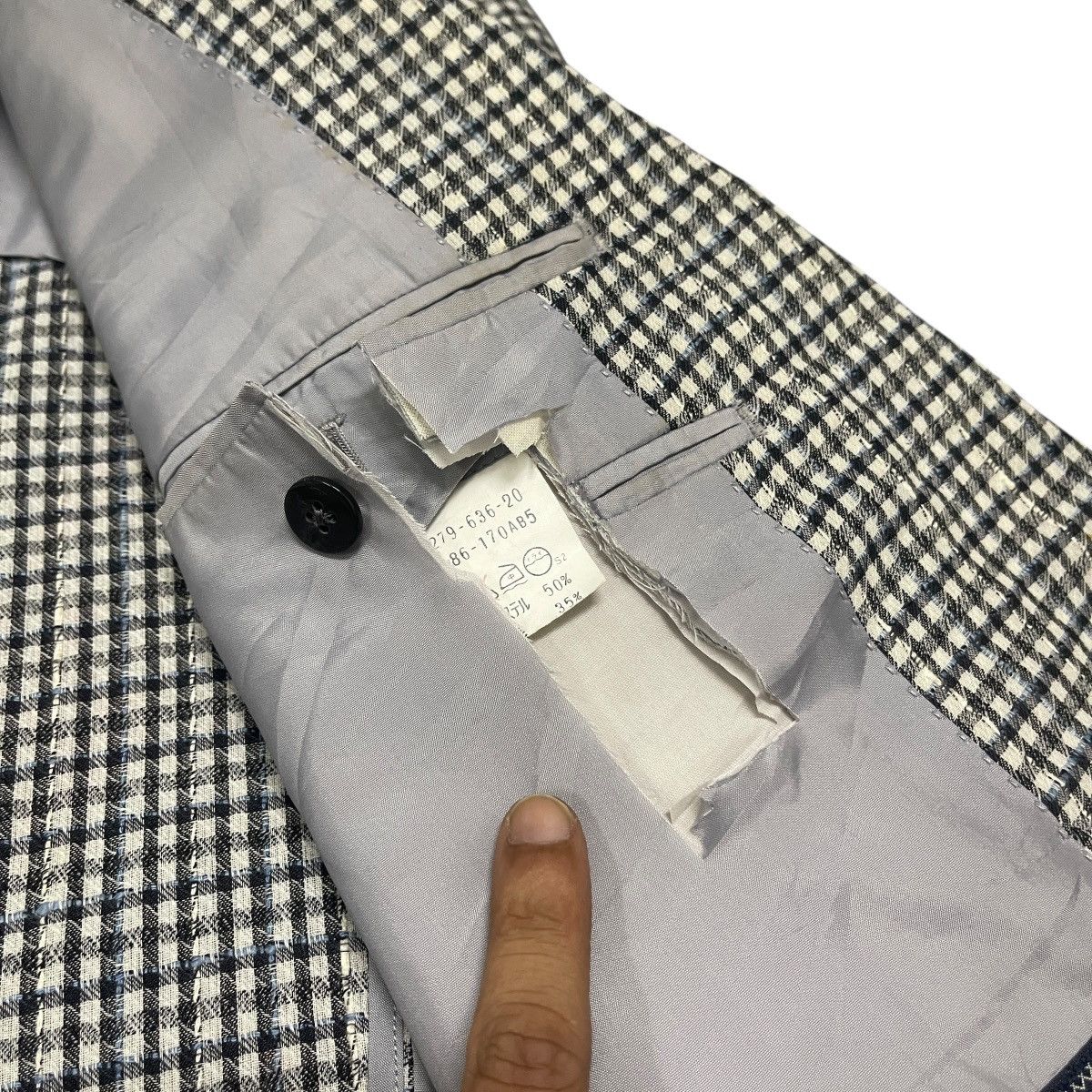 Burberry Prorsum Vintage Burberrys London Houndstooth Wool Blazer Jacket Size US M / EU 48-50 / 2 - 21 Thumbnail