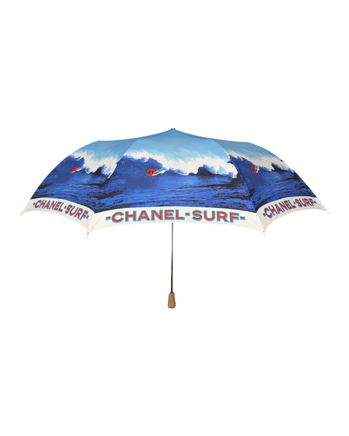Chanel CHANEL S/S 2002 Surf Logo Print Folding Umbrella Size ONE SIZE - 1 Thumbnail