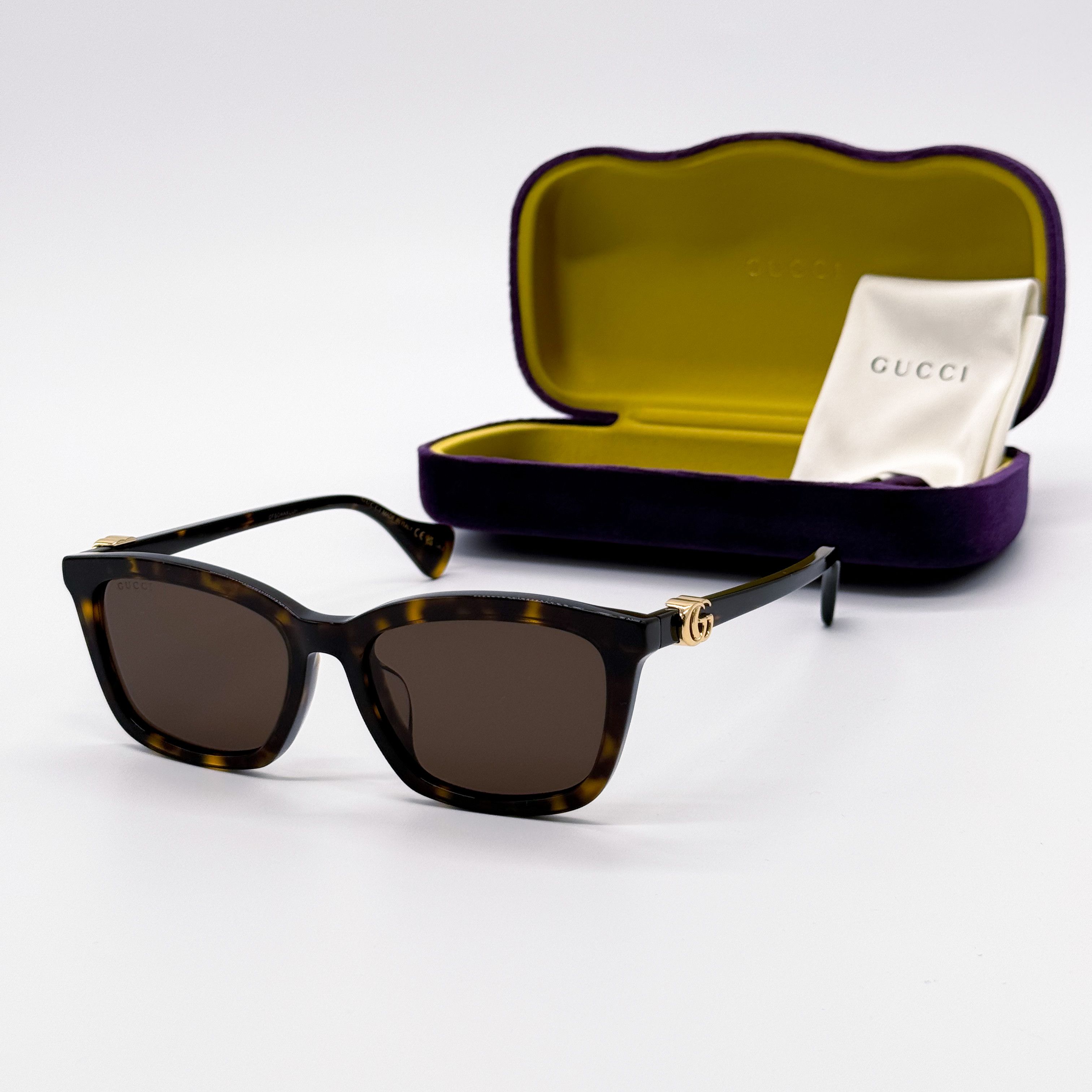 Gucci NEW GUCCI GG1596SK 003 HAVANA BROWN UNISEX SUNGLASSES GUCCI Size ONE SIZE - 1 Thumbnail