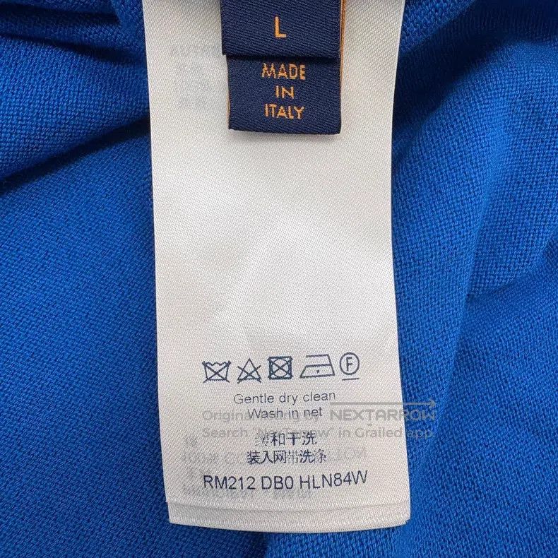 Louis Vuitton Louis Vuitton Blue knit logo short sleeve Size US L / EU 52-54 / 3 - 7 Thumbnail