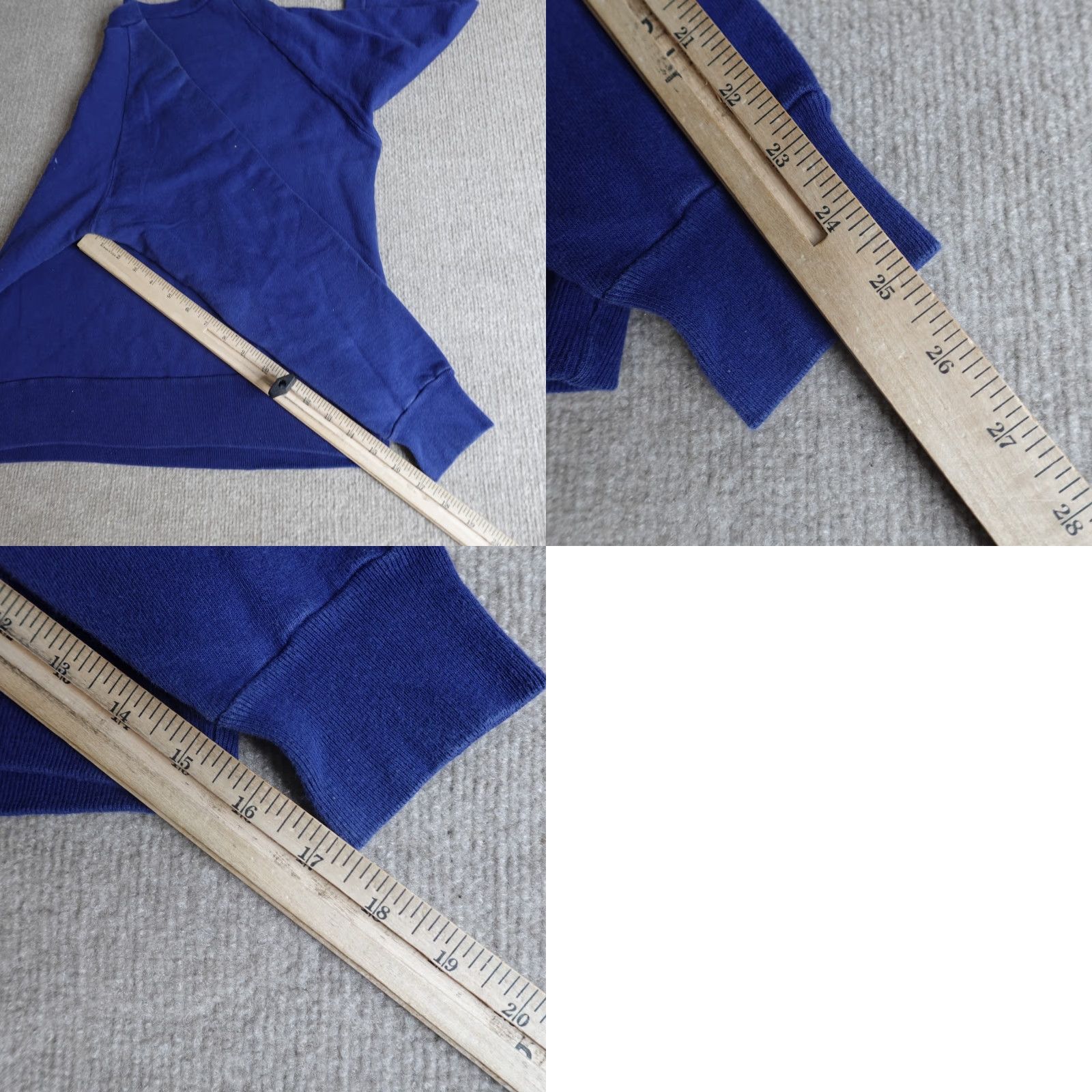 Greats VINTAGE Great Wall of China Small Blue Raglan 1989 Shirt Mens S Pullover Knit Sweatshirt Cotton Polyester Graphic Print Long Sleeve Collared Blue Size US S / EU 44-46 / 1 - 8 Thumbnail