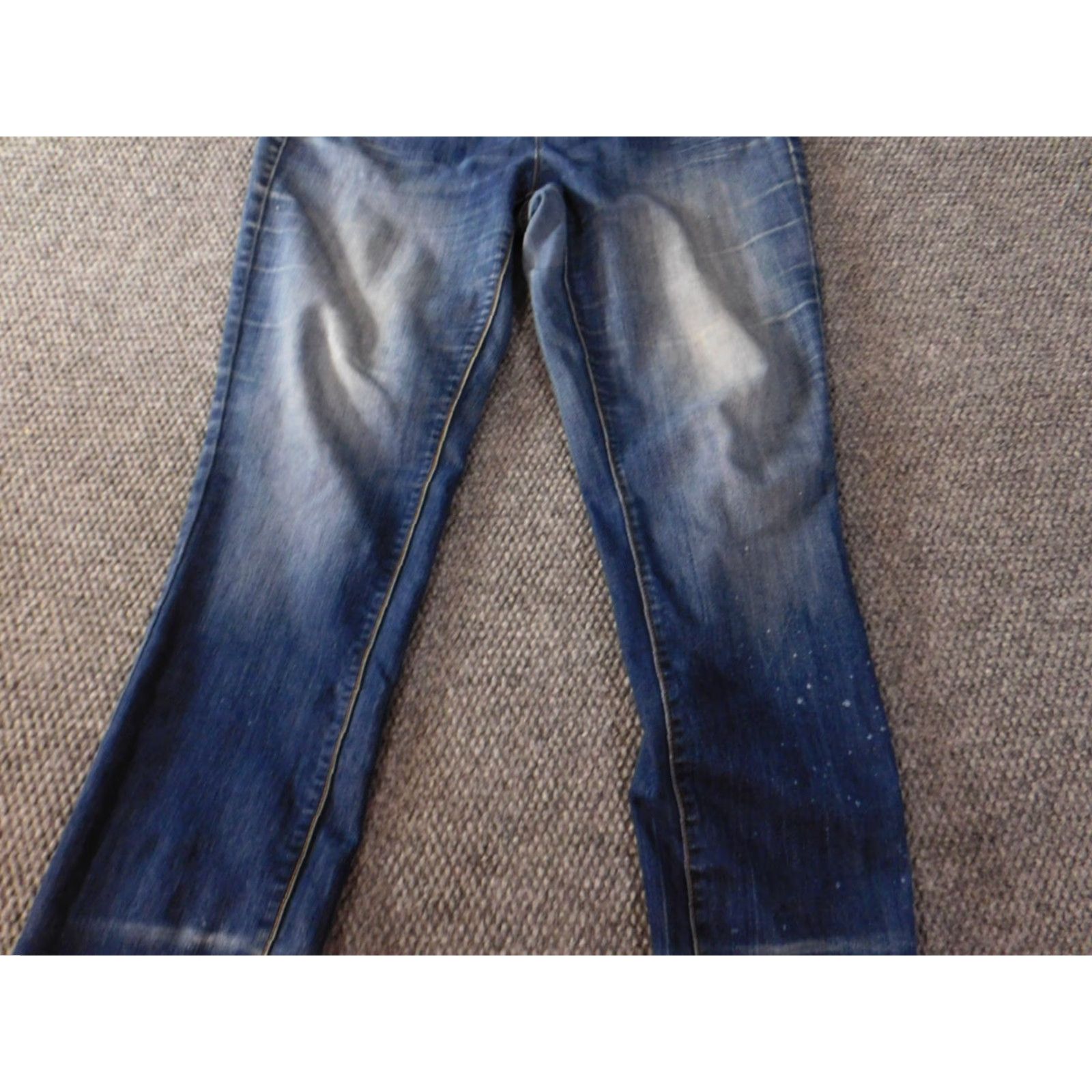 Tommy Hilfiger Tommy Hilfiger Womens Jeans 12 Blue Low Rise Skinny Modern Fit Denim Regular Size 34" / US 12 / IT 48 - 7 Thumbnail