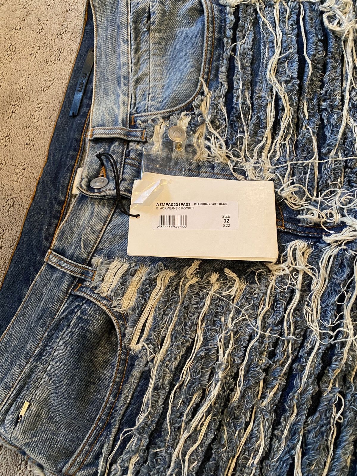 1017 ALYX 9SM 1017 ALYX 9SM Blackmeans Frayed Denim Size US 32 / EU 48 - 3 Thumbnail