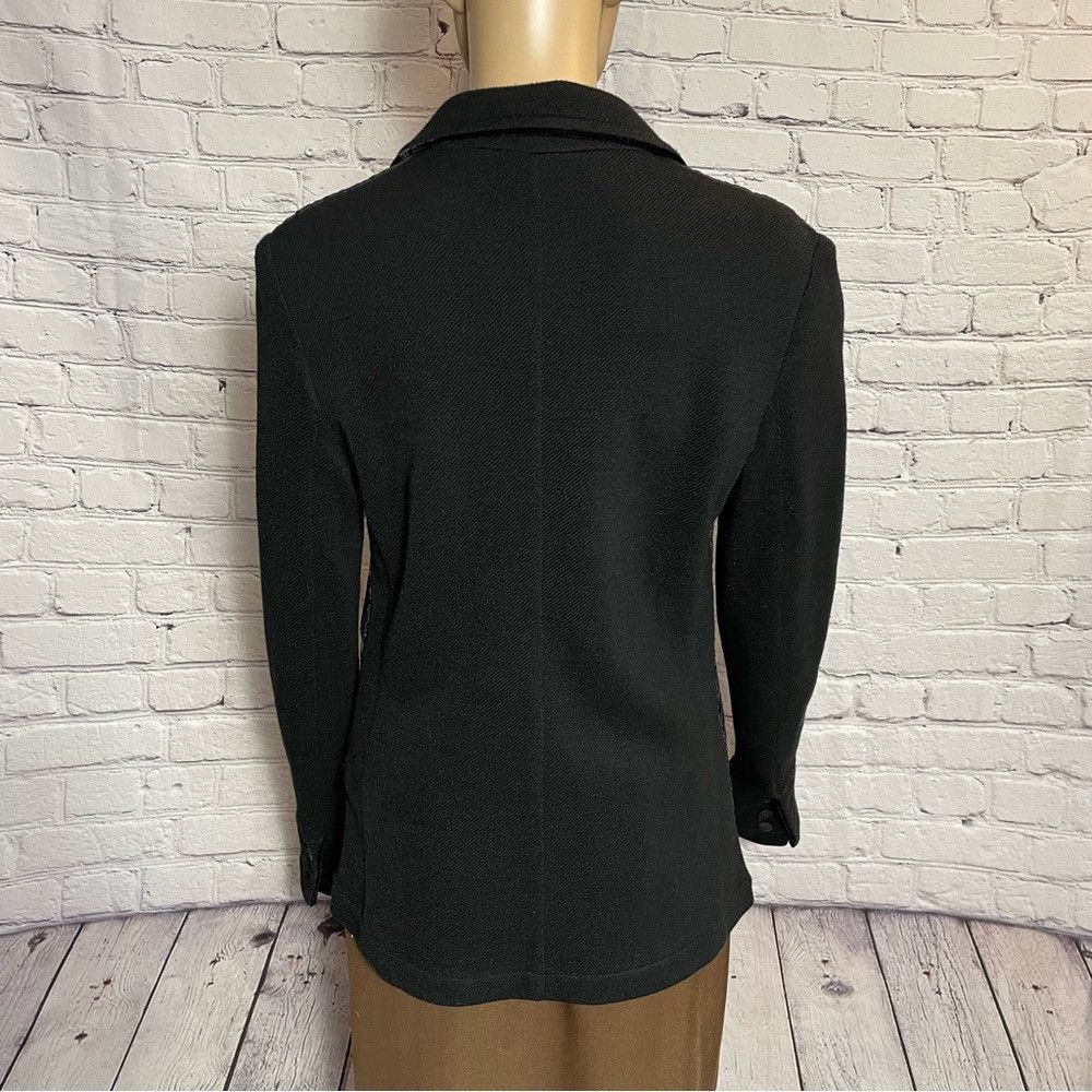 Mason's Mason's Black Wool Blend Blazer Jacket Size 46 US M Size M / US 6-8 / IT 42-44 - 4 Thumbnail