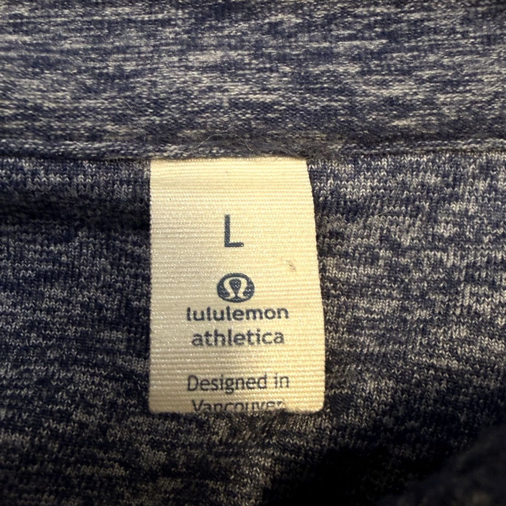 Lululemon Lululemon Mens Pullover 1/4 Zip Long Sleeve Blue Raglan Athletic Running Gym Pullover Shirt Size US L / EU 52-54 / 3 - 4 Thumbnail