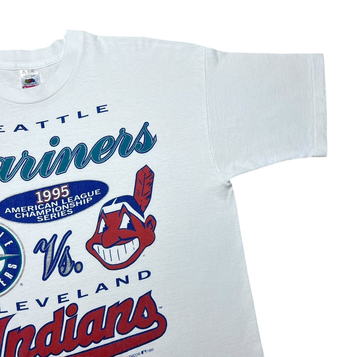MLB MLB Championship Seattle Mariners Cleveland Indians T-Shirt Size US XL / EU 56 / 4 - 7 Thumbnail