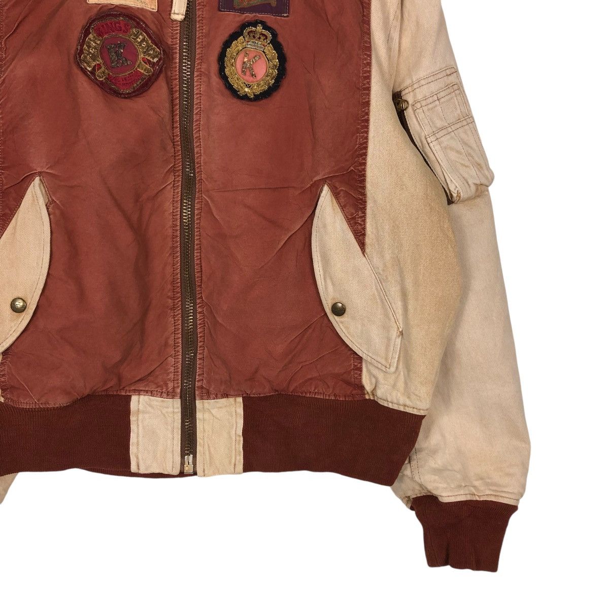 Japanese Brand 🔥VINTAGE BOMBER JACKET KARL HELMUT FULL PATCHES PARACHUTE Size US M / EU 48-50 / 2 - 7 Thumbnail
