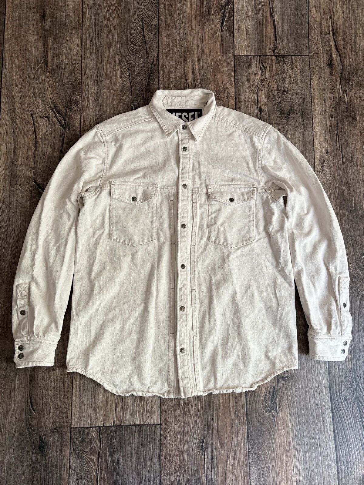 Diesel Diesel Distressed Shirt Button Up Size US M / EU 48-50 / 2 - 1 Thumbnail