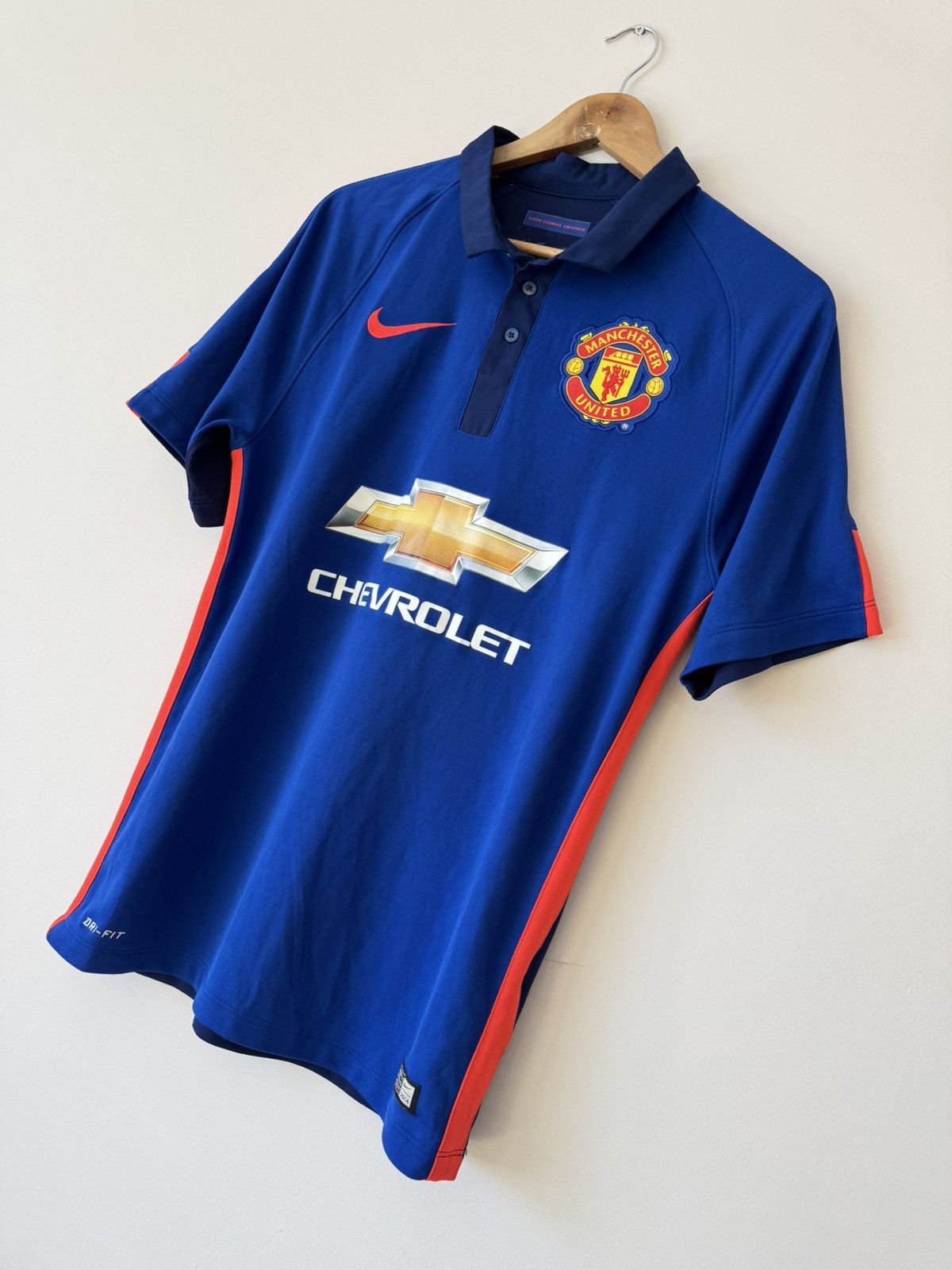 Nike Manchester United 2014-2015 Third Soccer Jersey Shirt Kit Size US S / EU 44-46 / 1 - 3 Thumbnail