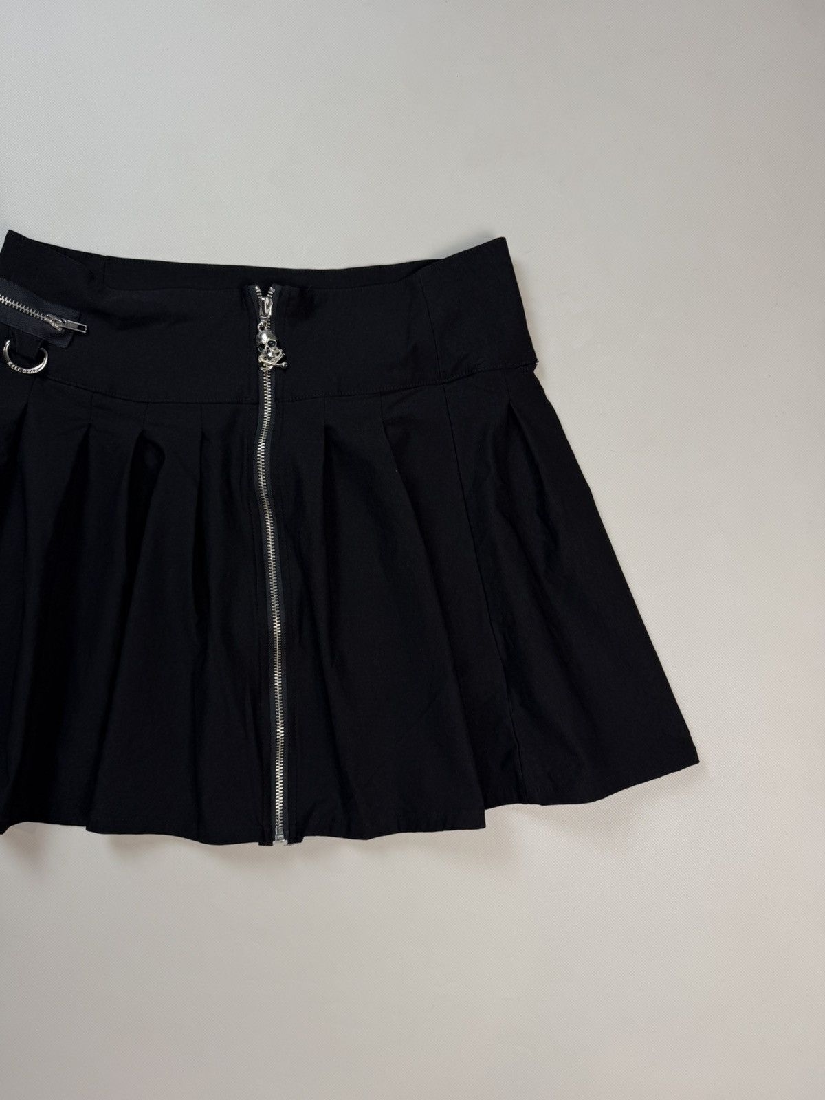 Killstar Killstar Ladie Gothic Y2K Grunge Rayon Full Zip Mini Skirt Size 31" - 3 Thumbnail