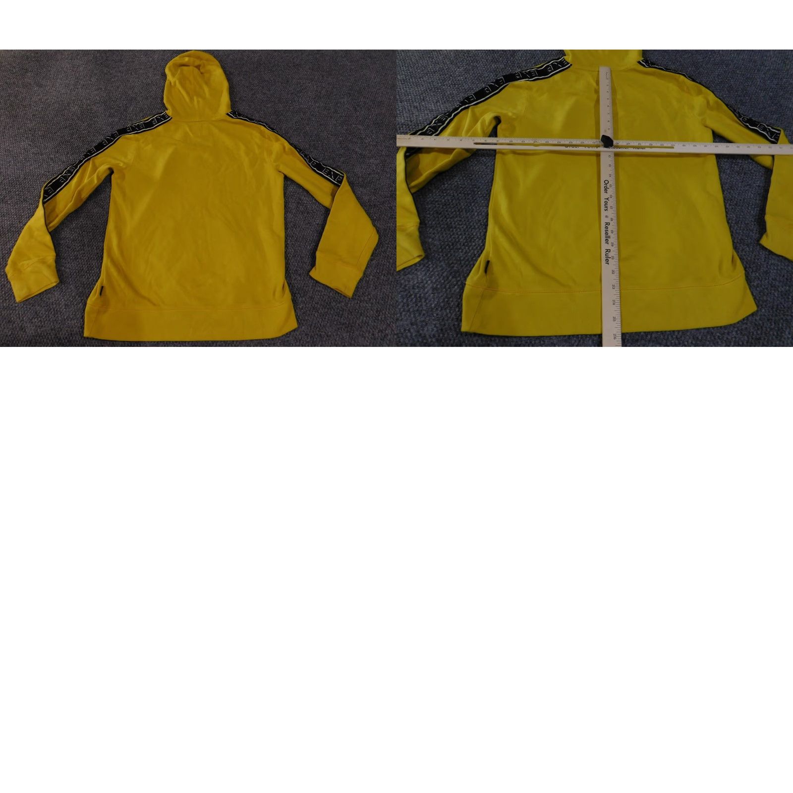 Express Express Hoodie Mens M Yellow Kangaroo Pocket Pullover EXP Tape Sweatshirt Size US M / EU 48-50 / 2 - 9 Thumbnail