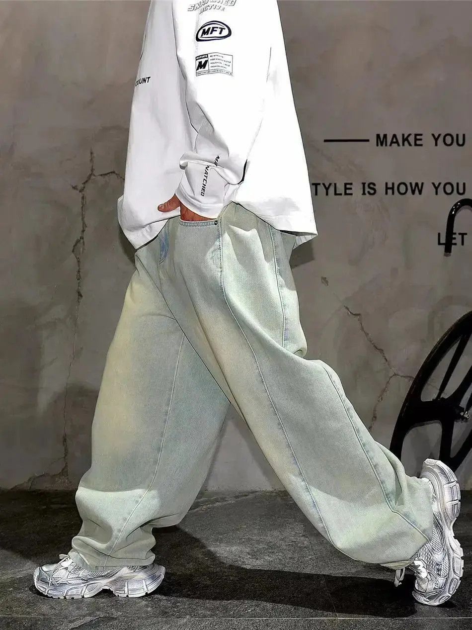 Japanese Brand damaged washed baggy bootcut jeans Size US 32 / EU 48 - 4 Thumbnail