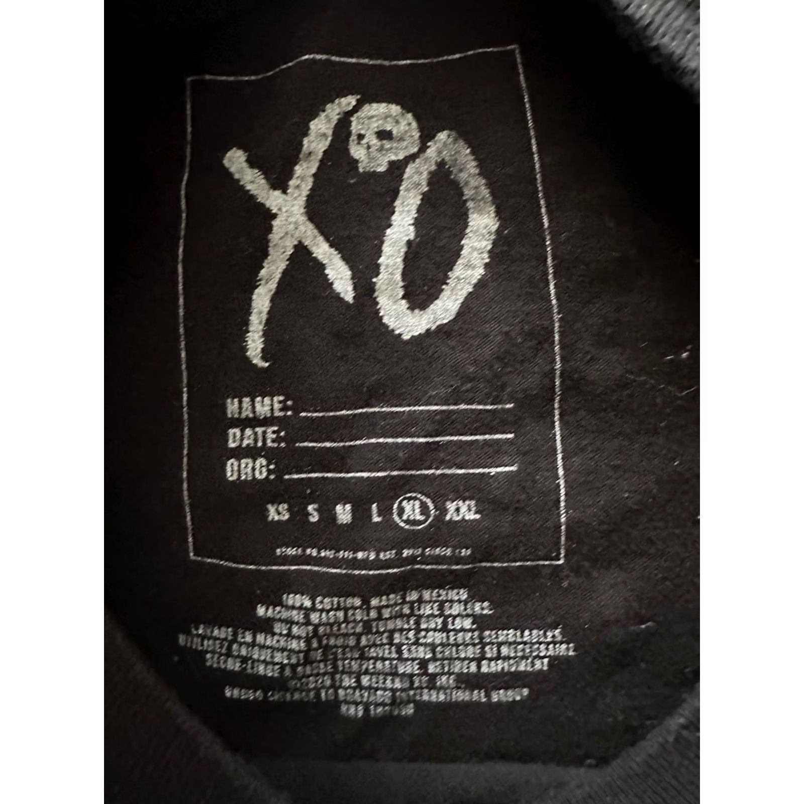 X-LARGE XO Official Merchandise Shirt Mens XL Black The Weeknd After Hours Size Size US XL / EU 56 / 4 - 5 Thumbnail