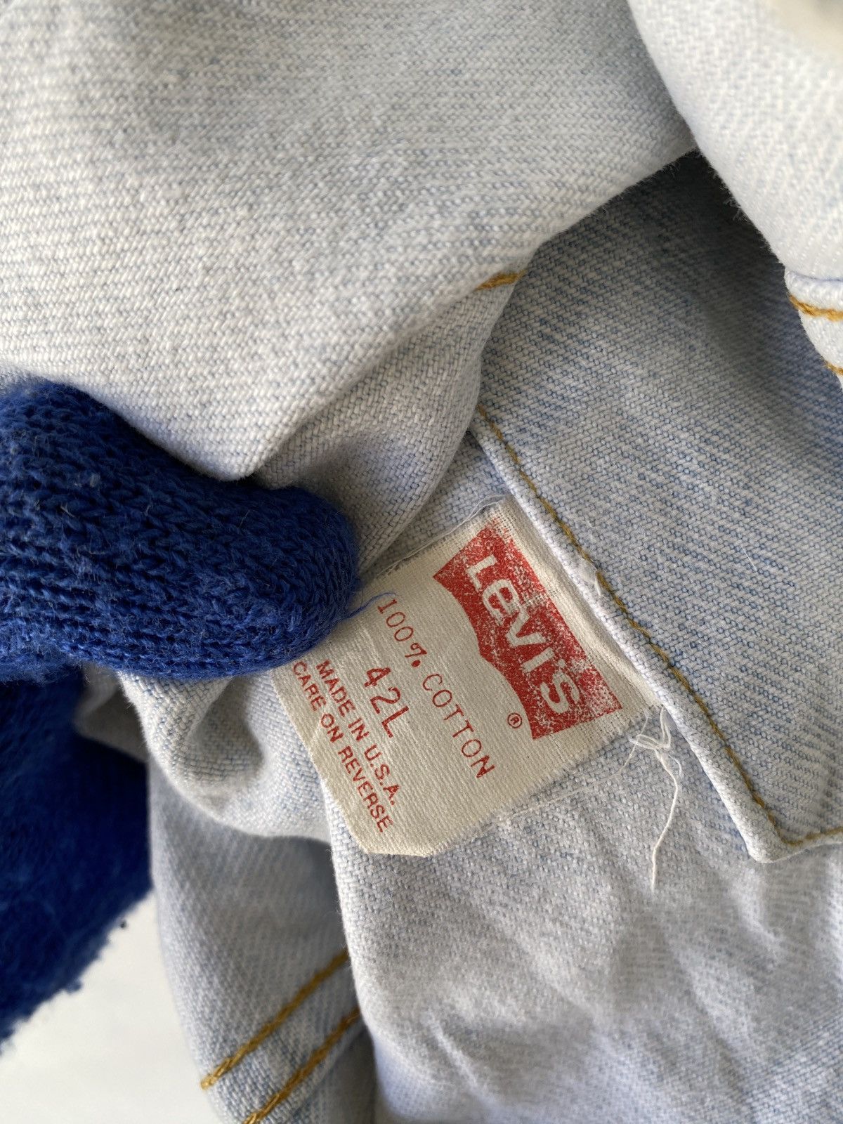 Levi's Vintage 80’s Levis Stonewashed Trucker Denim Jacket Size US M / EU 48-50 / 2 - 17 Thumbnail